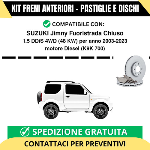 Kit freni anteriori pastiglie - kit,