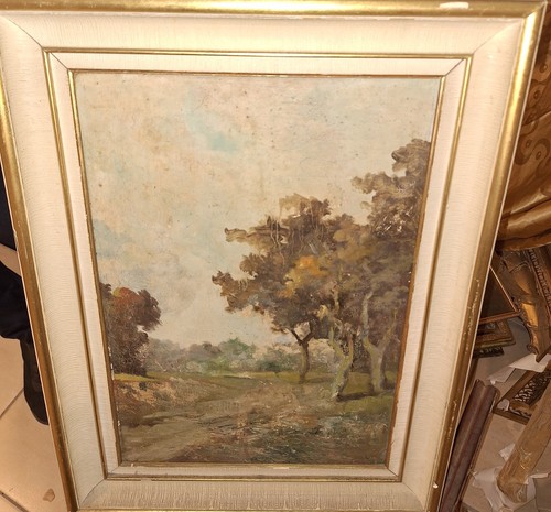 Dipinto olio cartone - cartone,