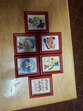 ? 6 QUADRETTI DISNEY ROSSI – ORIGINALI DA COLLEZIONE – VINTAGE CLUB TOPOLINO?