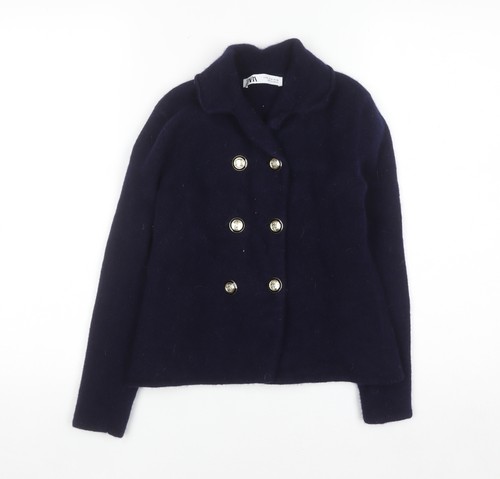 Giacca cappotto donna - zara, blu