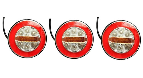 Rotondo led luce posteriore - 3x,