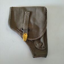 Vecchia fondina per pistola Beretta in tela canapa militaria esercito