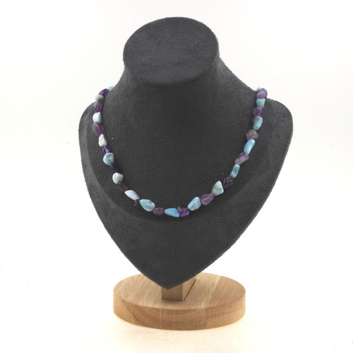 Collana perle pietra larimar - collana,