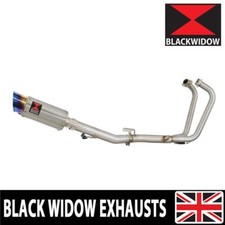 Bidone terminale silenziatore tondo GW 250 Inazuma 2012-2017 2-1 scarico SL20R