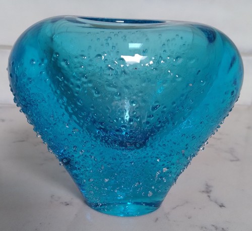 Vaso vetro turchese - vaso,