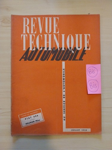 Revue technique fiat 626 nl - technique, n