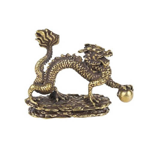 Statuina drago ottone