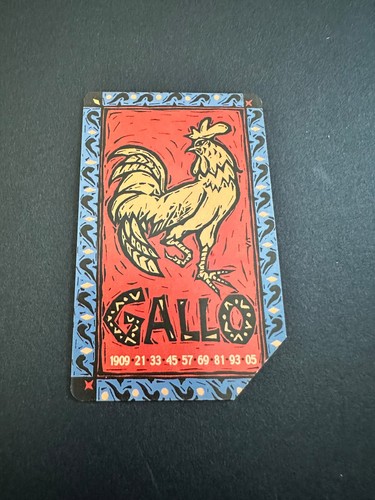 Scheda telefonica gallo - telefonica,