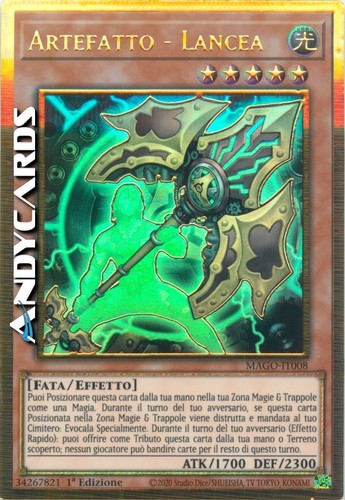 Artefatto lancea - -, •