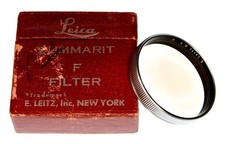 Filtro Leica E.Leitz N Y. F per 5cm f1.5 Summarit,35mm f1.4 Steel-Rim .....Come nuovo