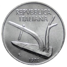 10 LIRE 1972 - ARATRO E SPIGHE