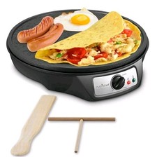 NutriChef Griglia Elettrica Crepe Injera Piano Cottura (Scatola Aperta)