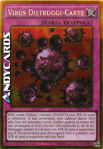 Virus distruggi carte - virus, •