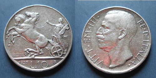 Lire 1927 biga - 1927,
