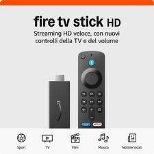 AMAZON FIRE TV STICK HD CON TELECOMANDO VOCALE ALEXA FIRE OS (ANDROID)