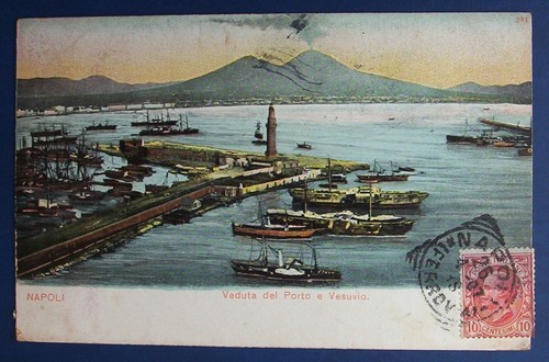 Napoli veduta del porto - del, e