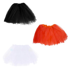 Gonna Tutù per danza bambina cm 30 con elastico nero, rosso o bianco (C)