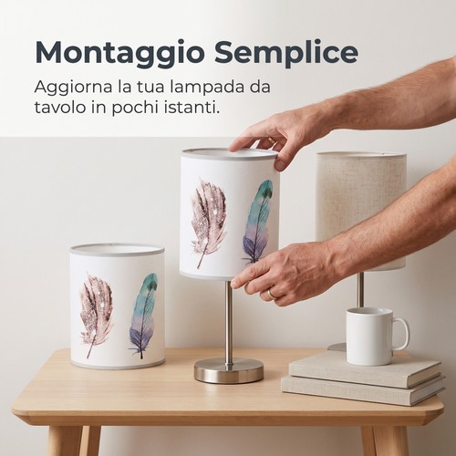 Paralume tessuto per - in,