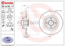 Disco freno Brembo 08.A135.17