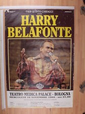 Poster Originale Concerto Harry Belafonte Bologna 16/11/1988 100X70 Cm