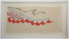 GRIFFA GIORGIO, acrilico su tela Sezione aurea 