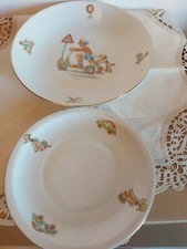 SET BAVARIA VINTAGE SERVIZIO PIATTO PORCELLANA PAPPA PER BAMBINI 2 piatti 