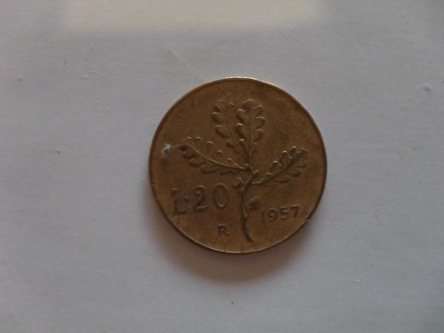 Italia lire del 1957 - 20,