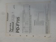Pioneer f705 manuale di - pd-f705,