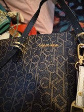 C As lvin Klien Tote Bag Brown