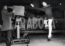 Foto vintage Pattinaggio artistico, Jeanette Altwegg, 1950, stampa 21 x 15 cm