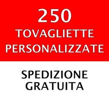 250 TOVAGLIETTE PERSONALIZZATE