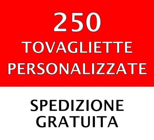 250 tovagliette personalizzate - tovagliette,