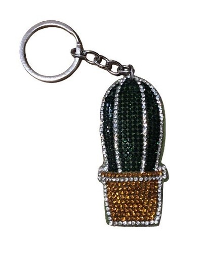 Porte clés cactus - cactus, strass