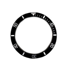 inserto nero indici argento compatibile ghiera Rolex Submariner 5512 5513-1 1680