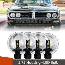 4pc 5 3/4 5.75 Round Headlight