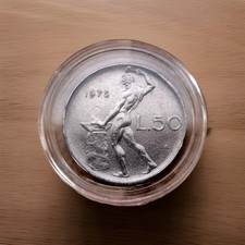 Moneta Da 50 Lire 1975