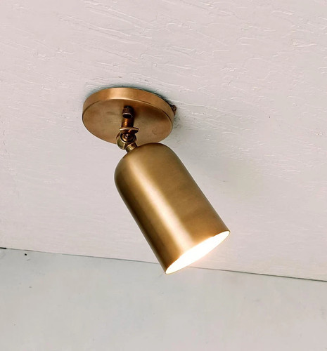 Faretto soffitto ottone - faretto,
