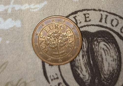 Moneta centesimi funf euro - centesimi,
