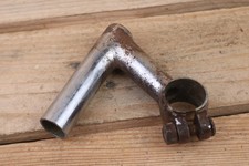 Stelo clip testa acciaio cromato 1" 25,4mm vintage retrò strada pista percorso bici anni 30