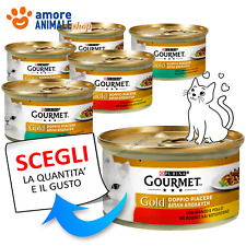 PURINA Cat GOURMET Gold → DOPPIO PIACERE - 85 gr - GUSTI MISTI - Per Gatto Gatti