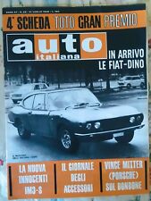 AUTO ITALIANA N°29 21 LUGLIO 1966 IN ARRIVO LE FIAT DINO -LA NUOVA INNOCENTI IM3