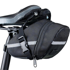 BORSA BICI POSTERIORE PORTA OGGETTI IMPERMEABILE BORSELLO SELLA CELLULARE NERO