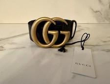 Cintura Gucci GG Marmont nera