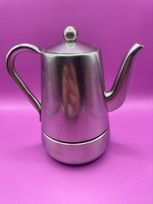 Caffettiera Arianna By Stella Collection moka 4 tazze acciaio inox vintage NB