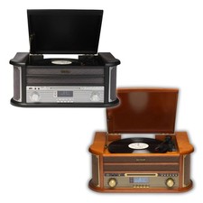 Stereo retrò DENVER MRD-51 con giradischi, DAB+, cassetta, CD e USB