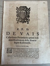 R.P.D. DEVAIS CALARITANA PECUNIARIA QUOAD ADMINIFTRATIONEM DELLA BIANCA FUPER RE