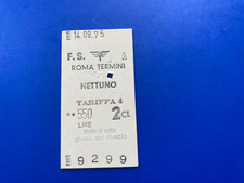 BIGLIETTO TICKET TRENO