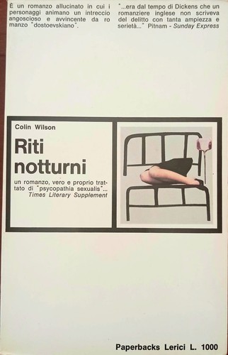 Riti notturni colin wilson - riti,