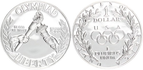 Usa dollaro argento 1988 - usa,