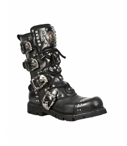 Bota piel tachuelas new rock - piel,